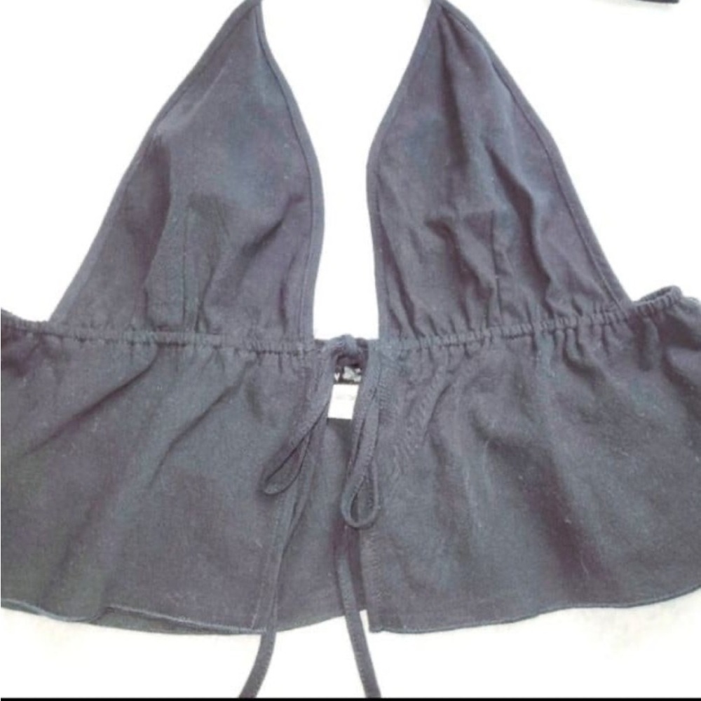 Shein Black Halter Crop Top- size S - Picture 4 of 4